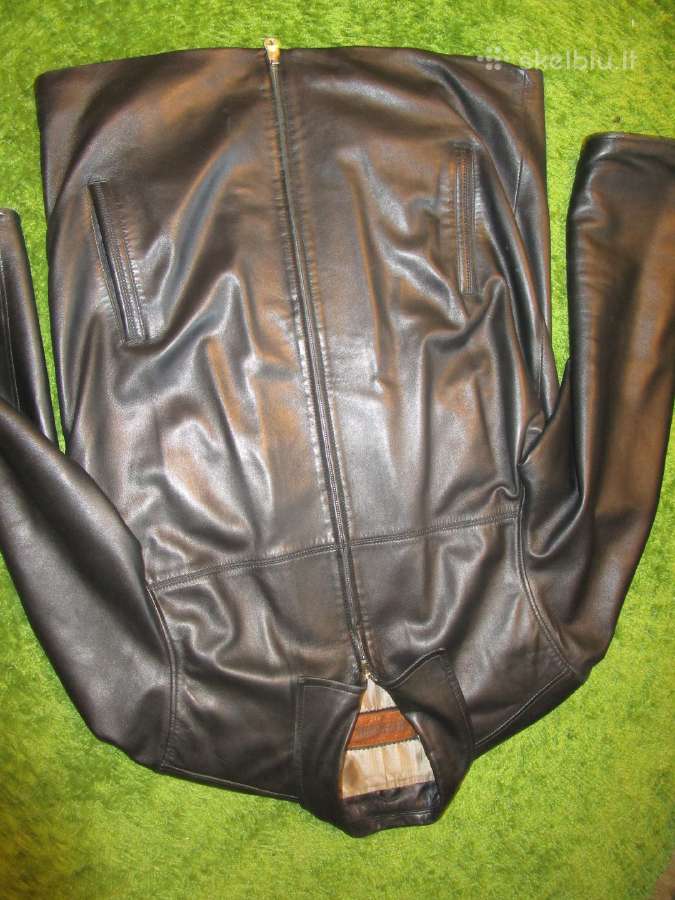 Striukė tikros odos, beveik nauja, juoda XL-XXL - nuotraukos Nr. 7