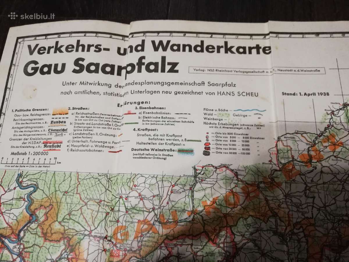 Vokiskas zemelapis 1938m - nuotraukos Nr. 3