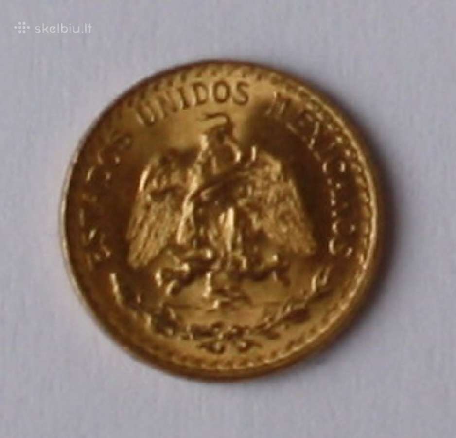 Auksine moneta 2 Pesos - nuotraukos Nr. 2