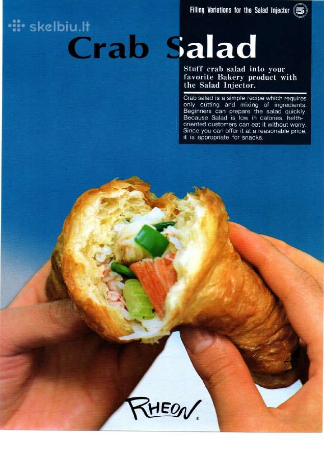 Rheon Salotų/įdaro inžektoriai. Made in Japan - nuotraukos Nr. 9