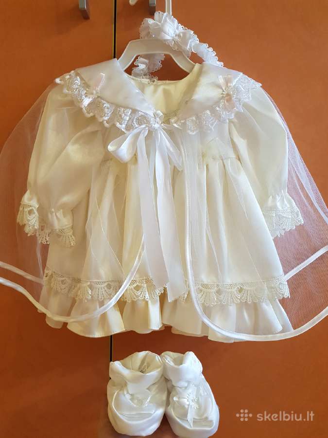 Krikšto (proginė) suknelė 3-6 mėn. (62-68 cm) - nuotraukos Nr. 2
