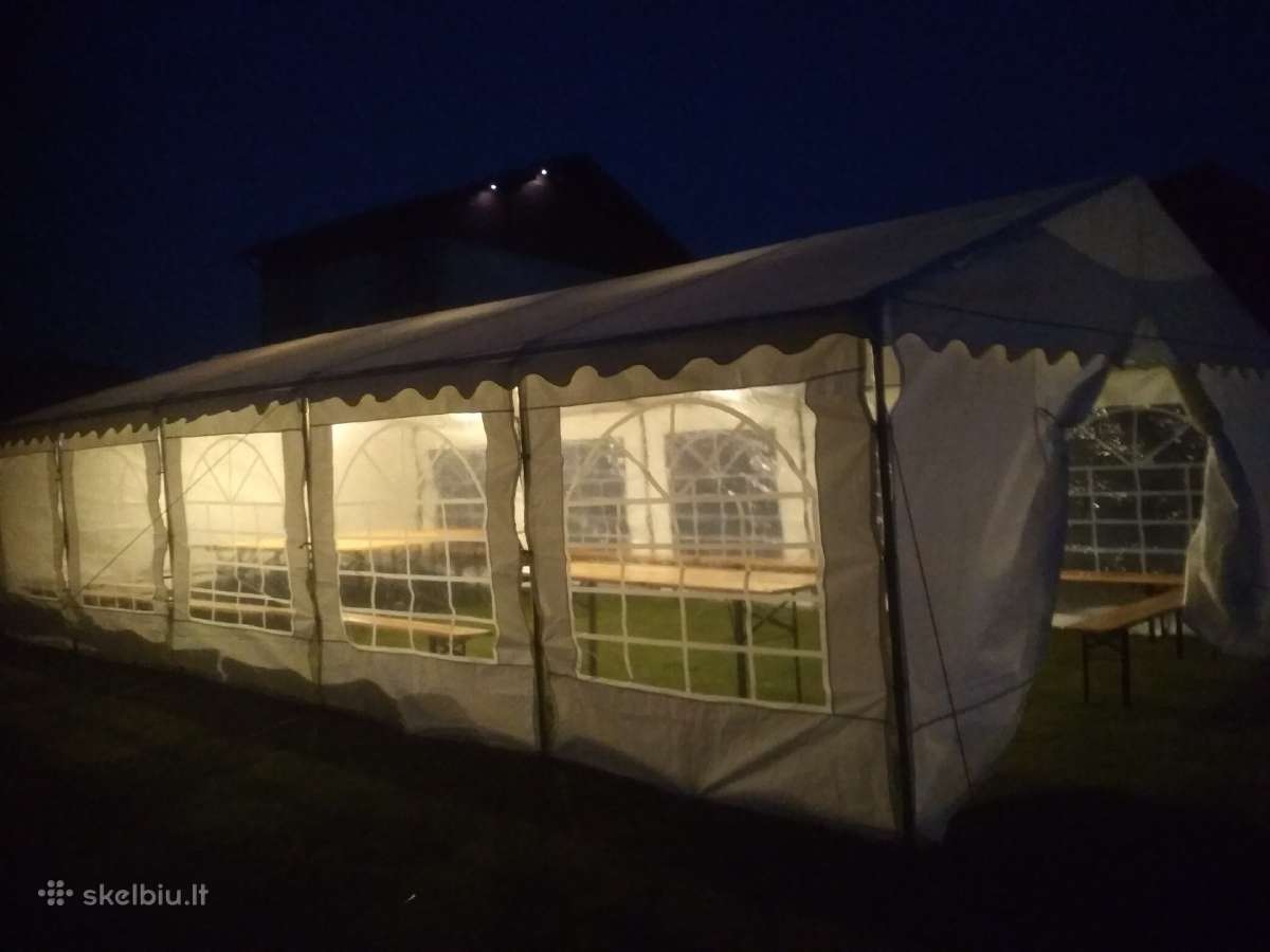 Šventinės palapinės ( paviljono ) 5x10m,5x6 nuoma - nuotraukos Nr. 4