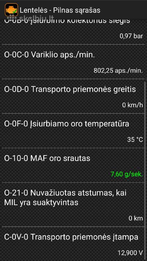 Vgate icar 2 WiFi Android Obd2 Elm327 diagnostika - nuotraukos Nr. 8