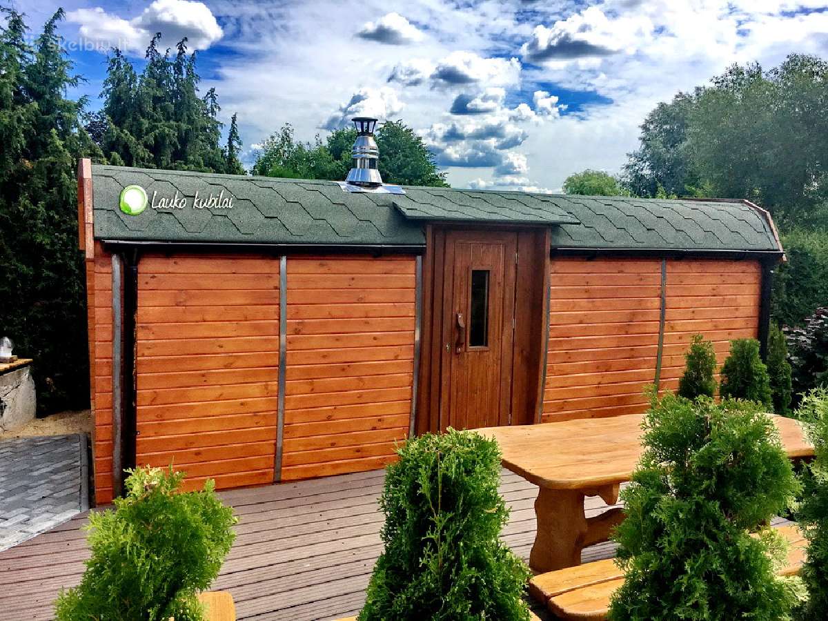 Lauko pirtis - sauna su priešpirčiu 4,8m