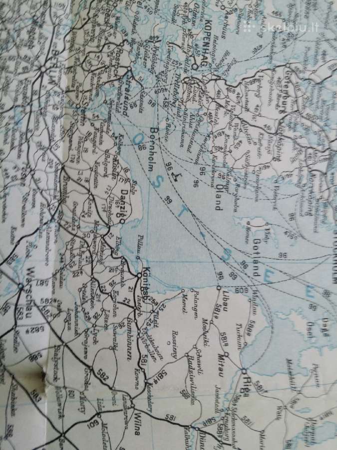 Žemėlapis Vokietijos, Europos ir pasaulio 1909 m - nuotraukos Nr. 3