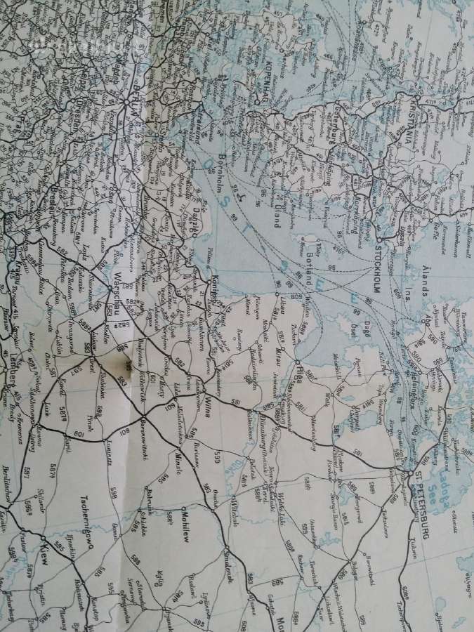 Žemėlapis Vokietijos, Europos ir pasaulio 1909 m - nuotraukos Nr. 4