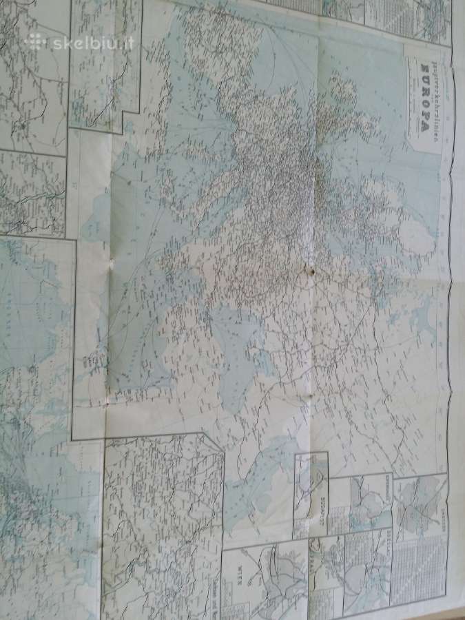 Žemėlapis Vokietijos, Europos ir pasaulio 1909 m - nuotraukos Nr. 7