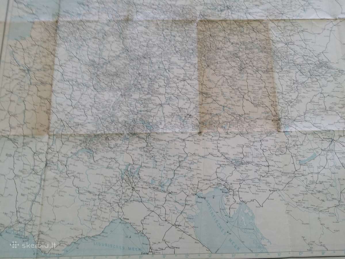 Žemėlapis Vokietijos, Europos ir pasaulio 1909 m - nuotraukos Nr. 13