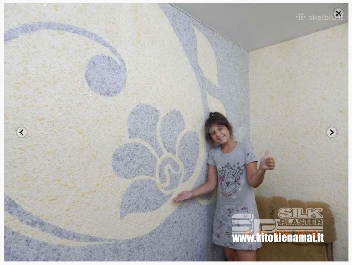 Skysti Tapetai Silkplaster-tapetų dėjimas. - nuotraukos Nr. 19