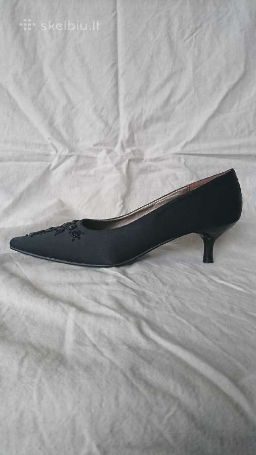 Marks & Spencer kitten heel satino bateliai - nuotraukos Nr. 2