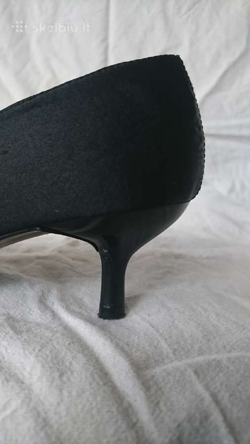Marks & Spencer kitten heel satino bateliai - nuotraukos Nr. 6