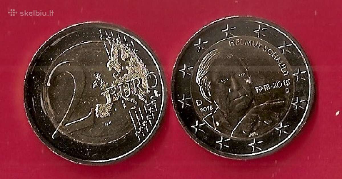 Vokietija 2018m. 2€ "Helmut Schmidt Unc