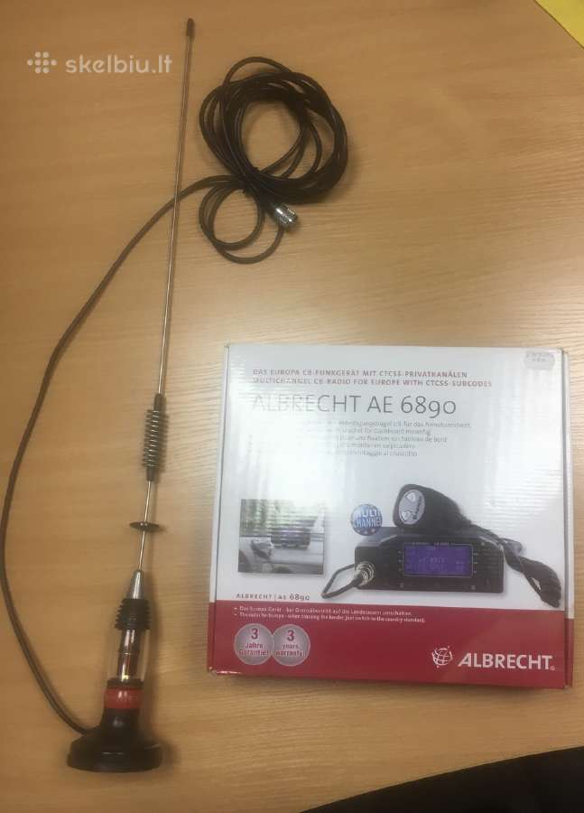 Radijo stotelė Albrecht Ae6890 + auto antena - nuotraukos Nr. 2