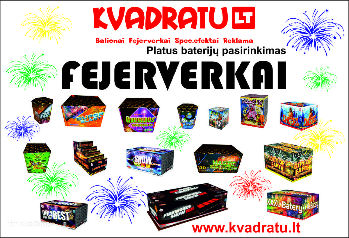 Fejerverkai baterijos Geros Kainos! | Skelbiu.lt Fejerverkai baterijos Geros Kainos!