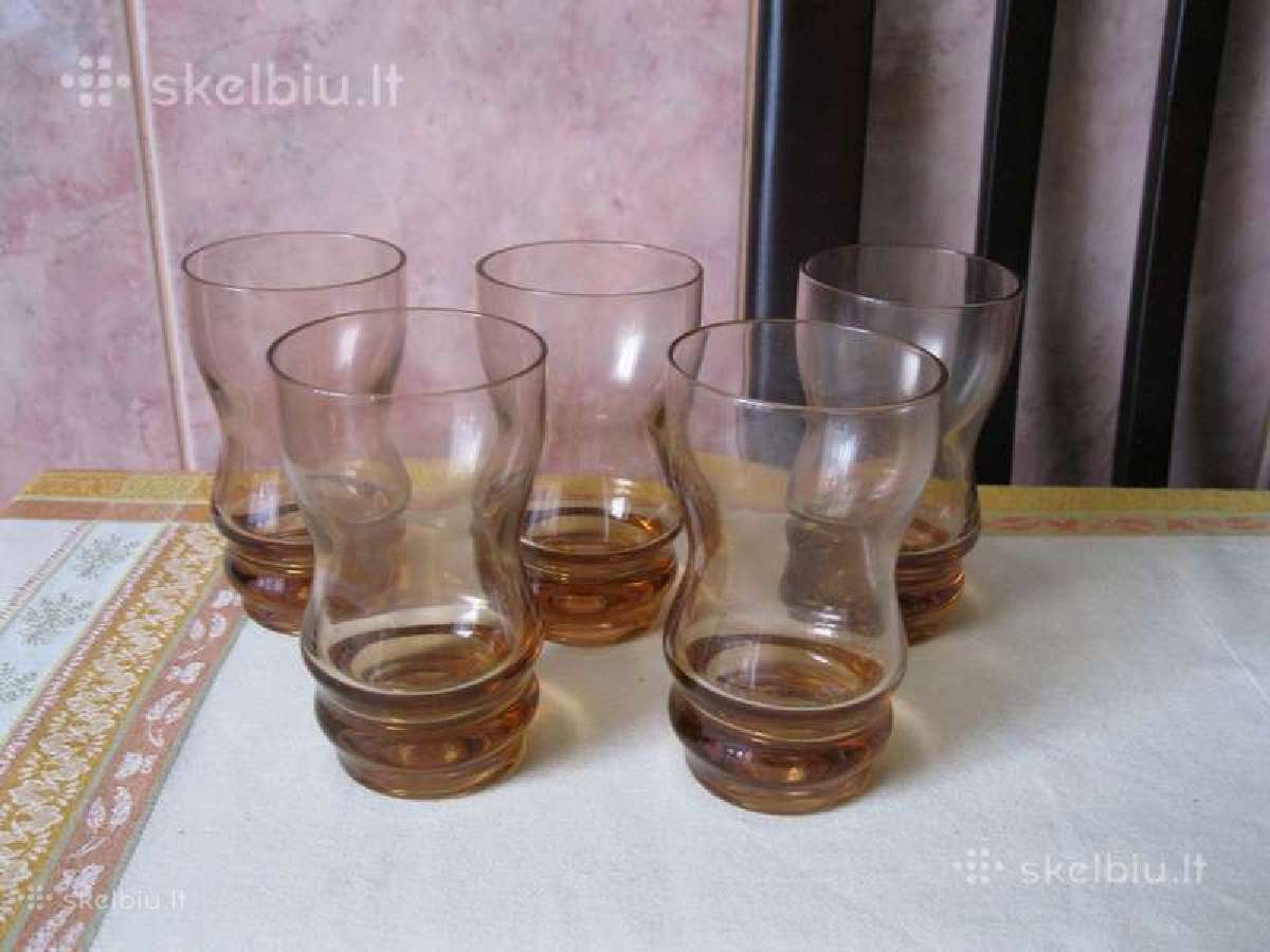 Ltsr Stiklines 5 vnt. . geros bukles . Be Defektu