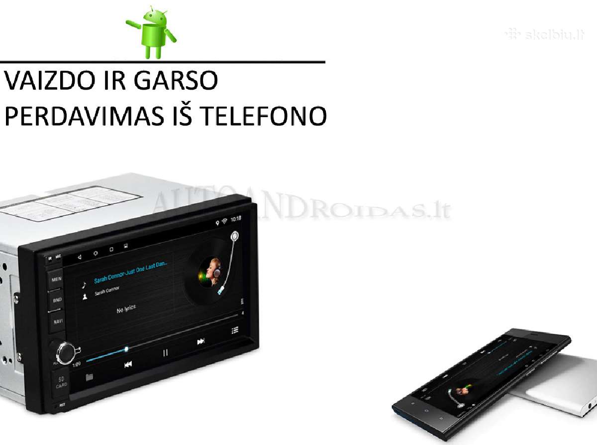 2din Android universali multimedija/navigacija - nuotraukos Nr. 2