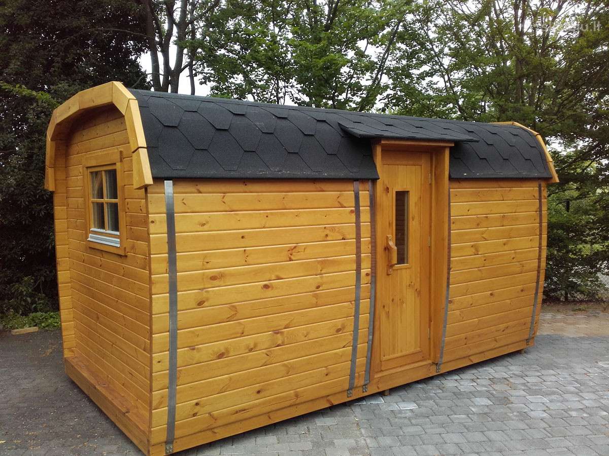 Lauko pirtis - kvadratinė sauna su priešpirčiu 4m - nuotraukos Nr. 2