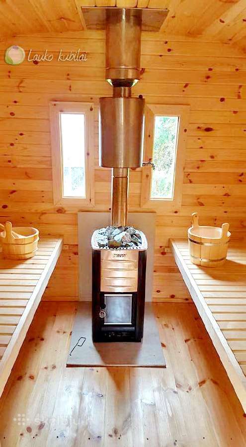 Lauko pirtis - kvadratinė sauna su priešpirčiu 4m - nuotraukos Nr. 4
