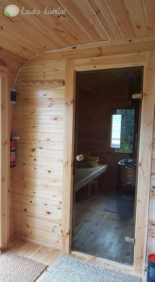Lauko pirtis - kvadratinė sauna su priešpirčiu 4m - nuotraukos Nr. 5