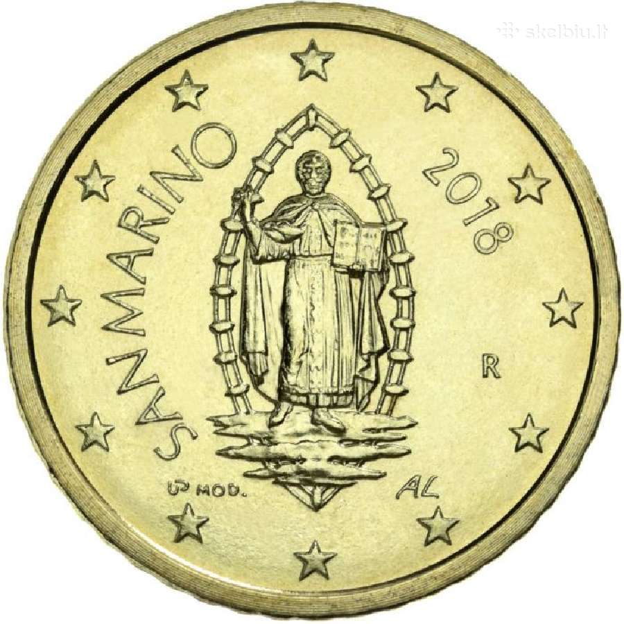 San Marino proginės ir apyvartinės euro monetos - nuotraukos Nr. 33