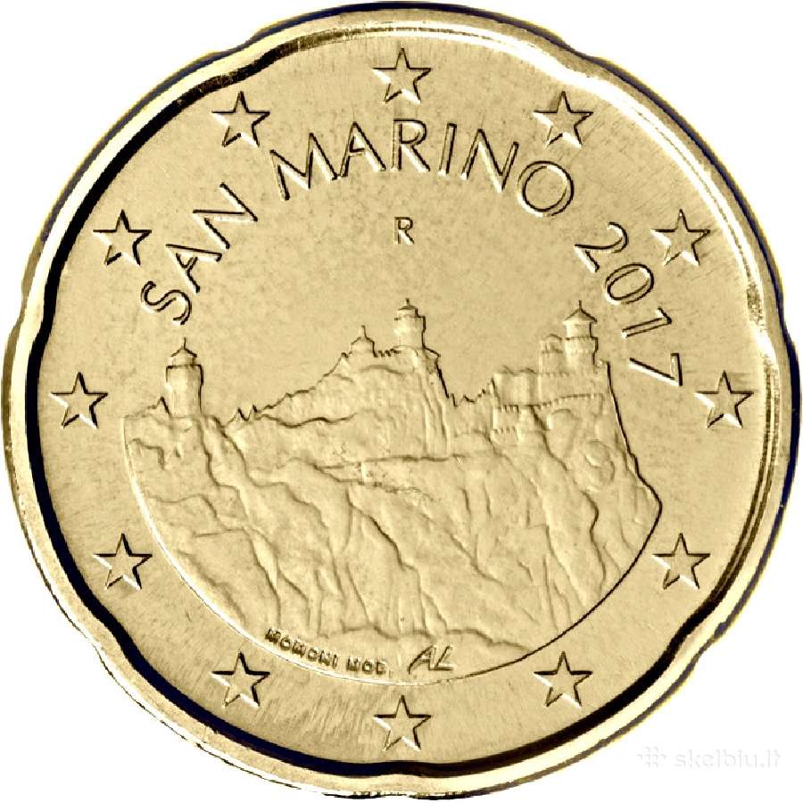 San Marino proginės ir apyvartinės euro monetos - nuotraukos Nr. 31