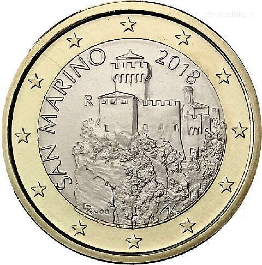 San Marino proginės ir apyvartinės euro monetos - nuotraukos Nr. 34