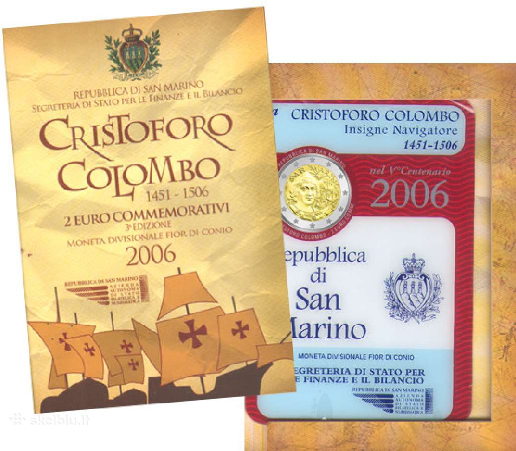 San Marino proginės ir apyvartinės euro monetos - nuotraukos Nr. 8