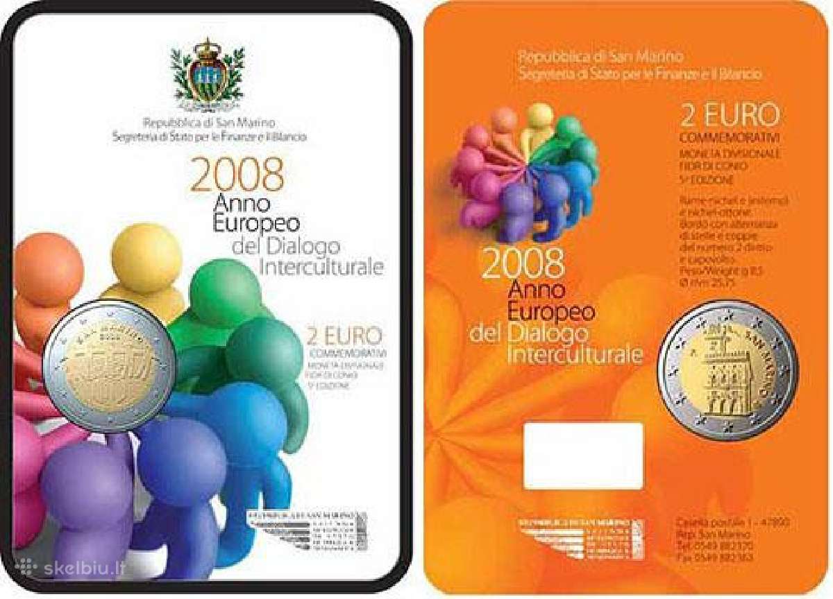 San Marino proginės ir apyvartinės euro monetos - nuotraukos Nr. 10
