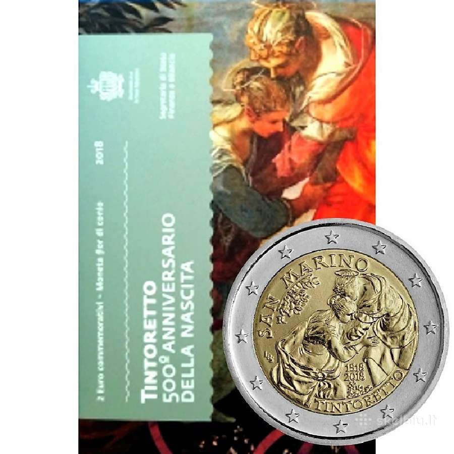 San Marino proginės ir apyvartinės euro monetos - nuotraukos Nr. 18