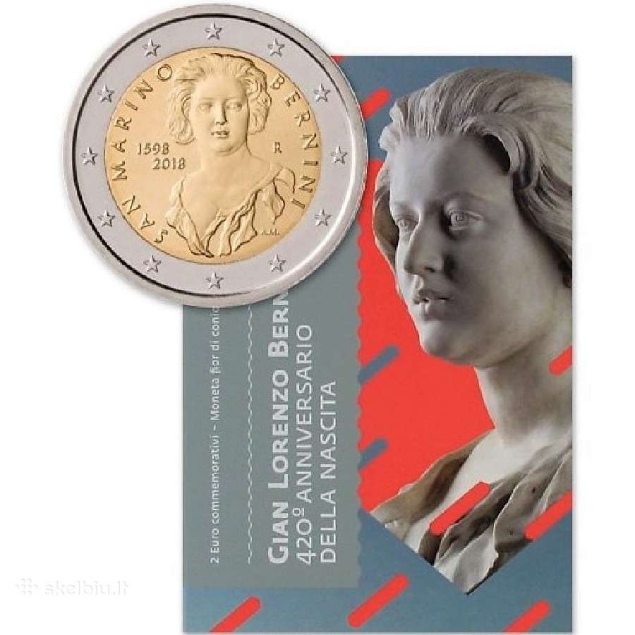 San Marino proginės ir apyvartinės euro monetos - nuotraukos Nr. 19