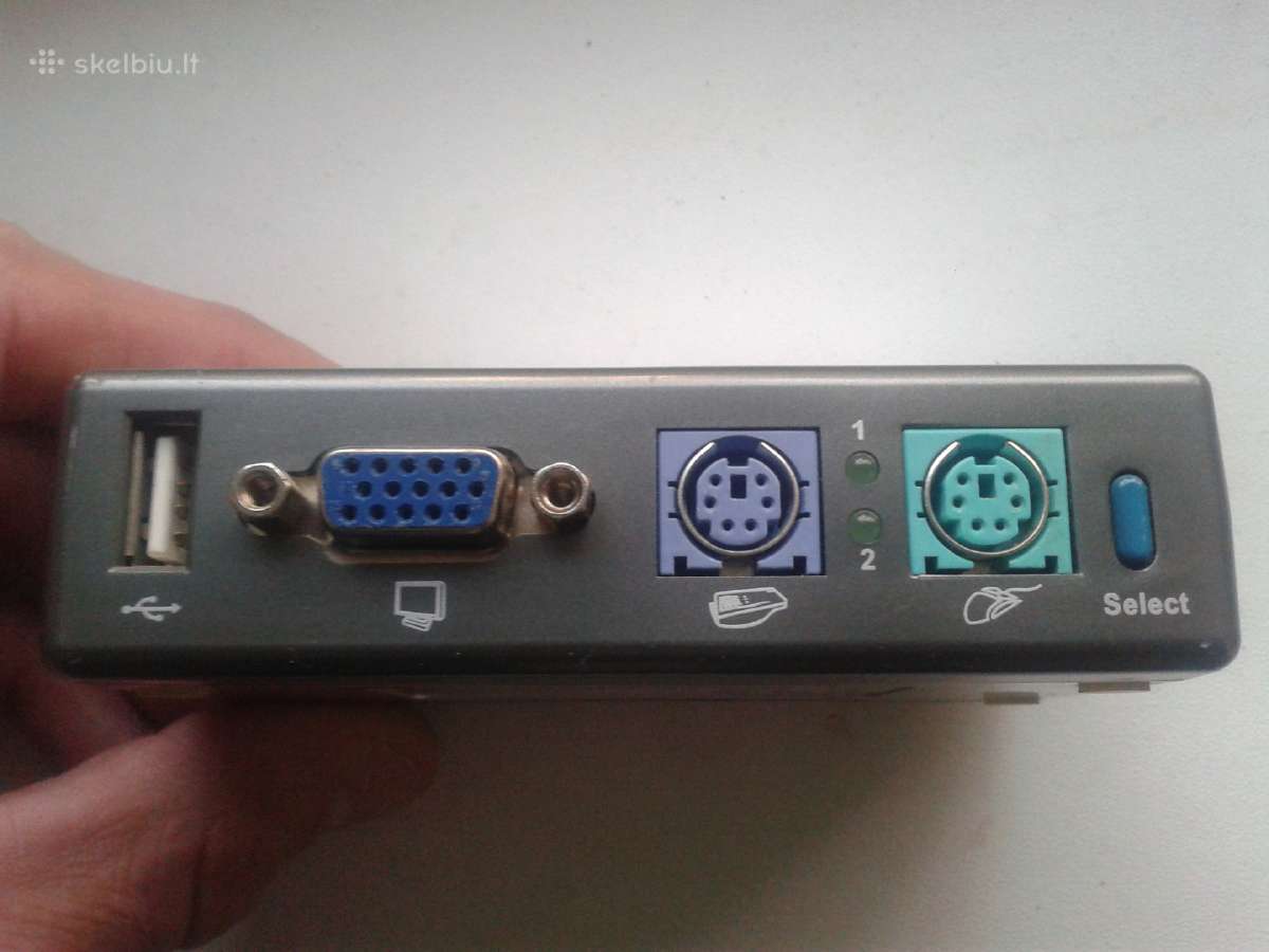 Dkvm-2ku 2-port Kvm jungiklis su Usb jungtimi. - nuotraukos Nr. 3