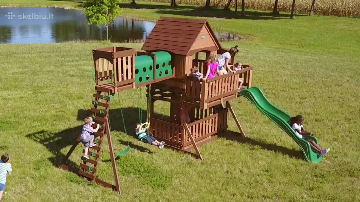 Vaikų žaidimo aikštelės laukui Woodlit kedras - nuotraukos Nr. 2