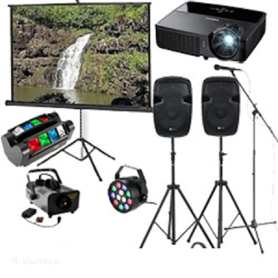 Šviesos, garso, karaoke,vaizdo projektoriaus nuoma