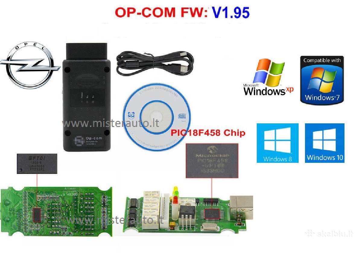 Opel Opcom diagnostikos laidas kabelis Usb - nuotraukos Nr. 3