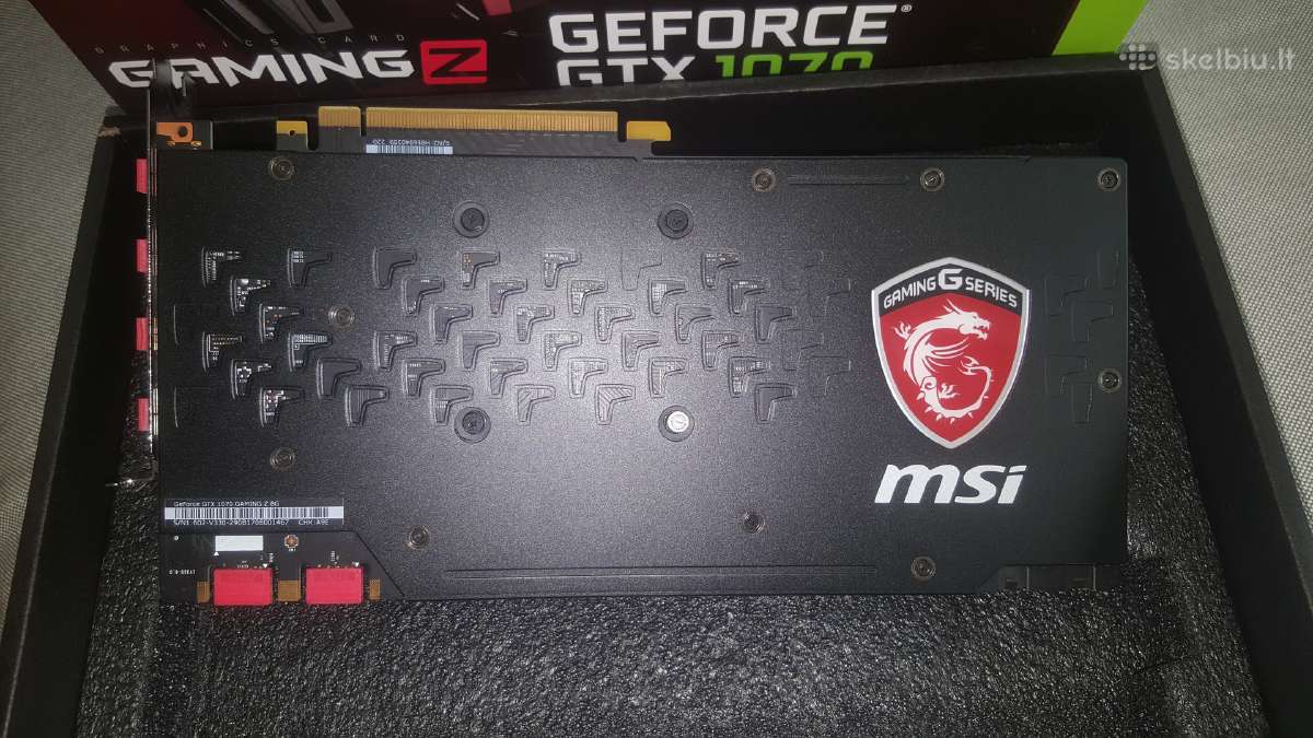 Msi Gtx 1070 8gb Gaming Z video plokštės - nuotraukos Nr. 4