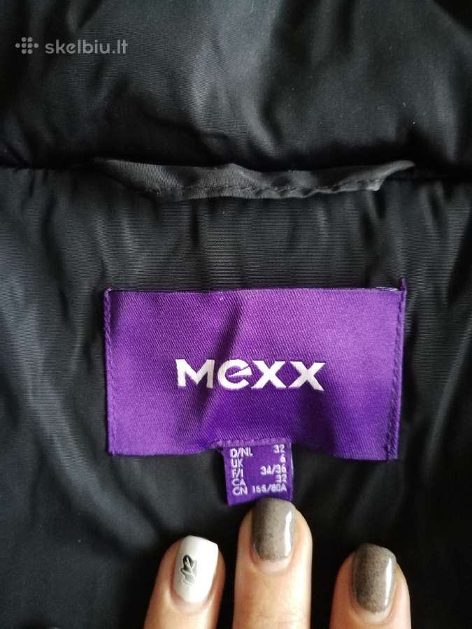 Žieminis pūkinis Mexx paltas, Xs dydis - nuotraukos Nr. 4