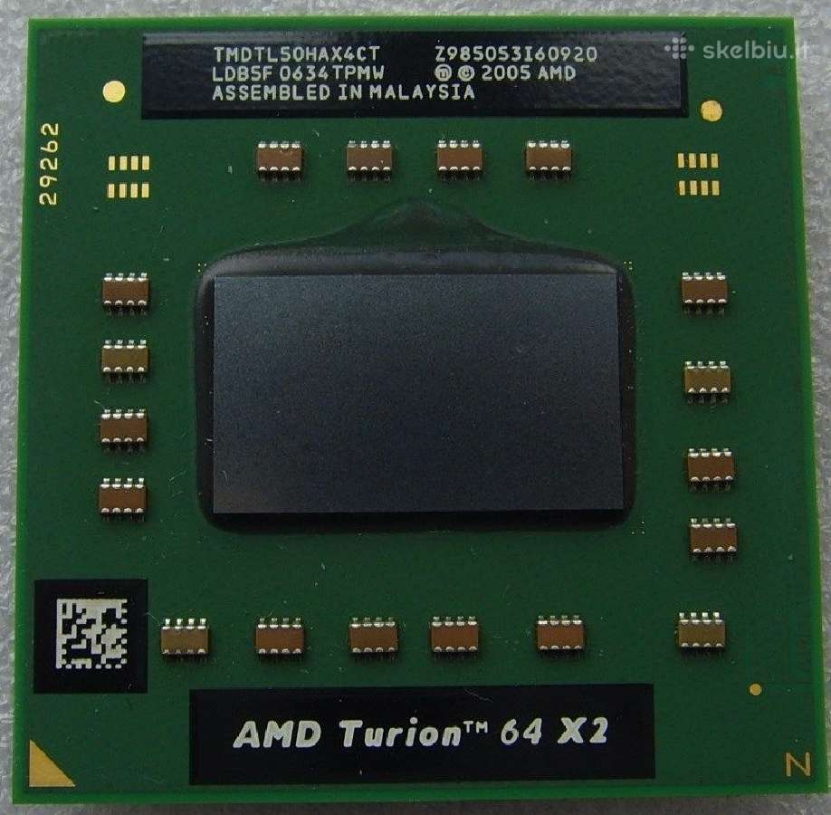 Amd Turion X2 Ultra Zm-80 Tmzm80dam23gg Socket S1 - nuotraukos Nr. 2