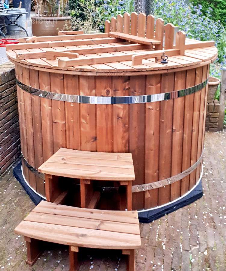 Plastikinis lauko kubilas 1.60m su Termo mediena - nuotraukos Nr. 2