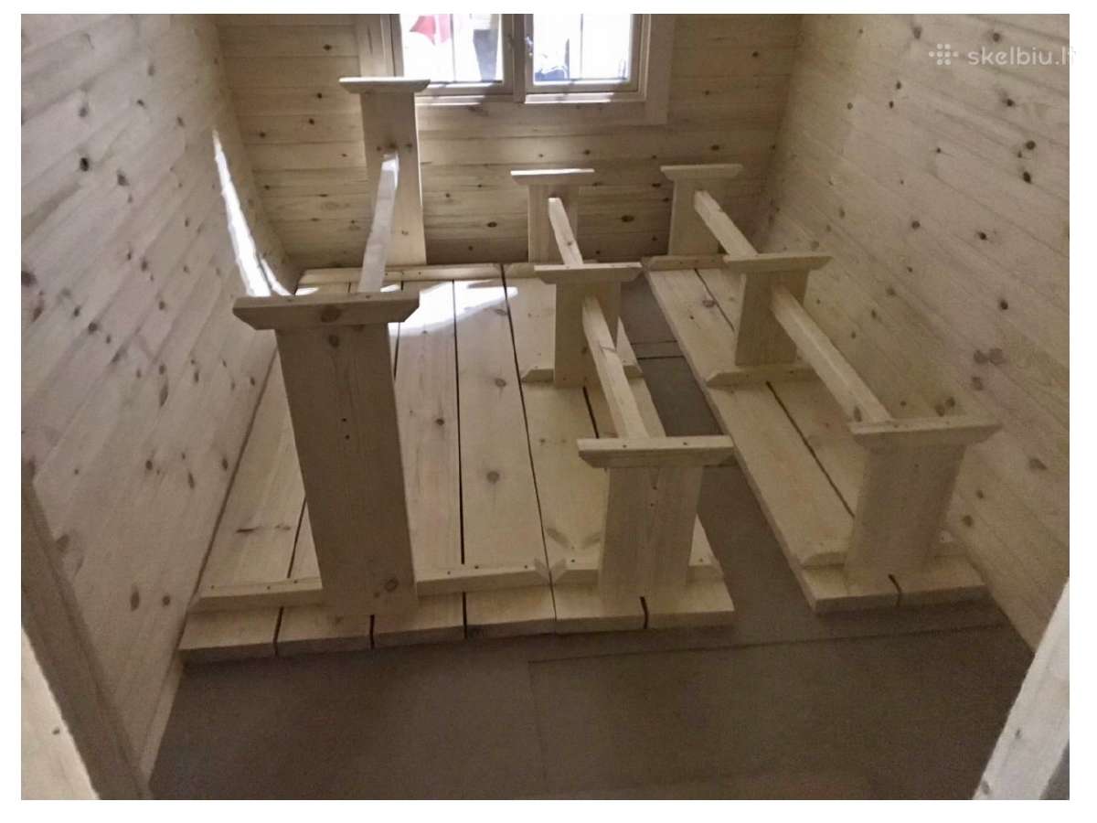 Lauko pirtis- kvadratinė sauna 6m ilgio - nuotraukos Nr. 11