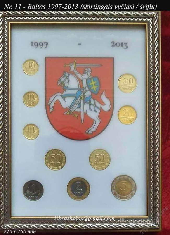 Dėklai, rėmeliai, žemėlapiai monetoms - nuotraukos Nr. 10