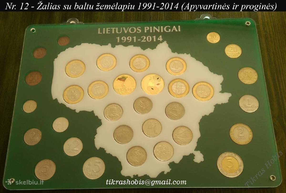 Dėklai, rėmeliai, žemėlapiai monetoms - nuotraukos Nr. 11