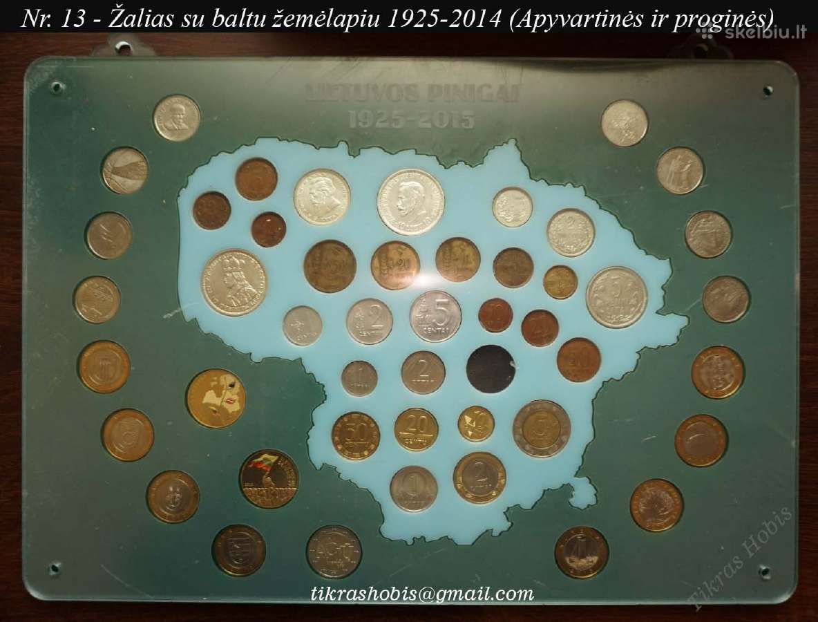 Dėklai, rėmeliai, žemėlapiai monetoms - nuotraukos Nr. 12
