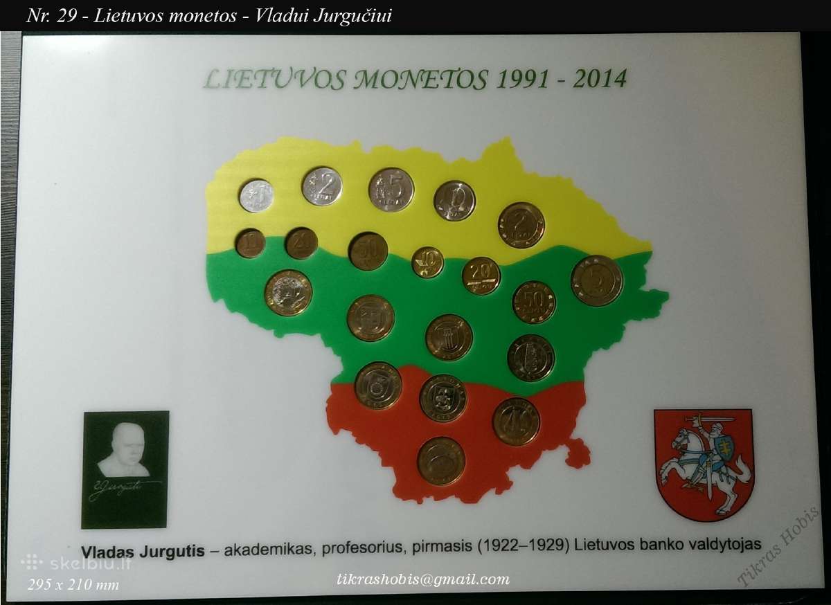 Dėklai, rėmeliai, žemėlapiai monetoms - nuotraukos Nr. 15