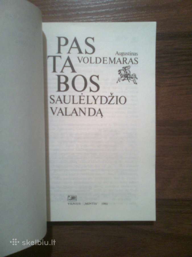 A. Voldemaras "Pastabos saulėlydžio valandą" - nuotraukos Nr. 2