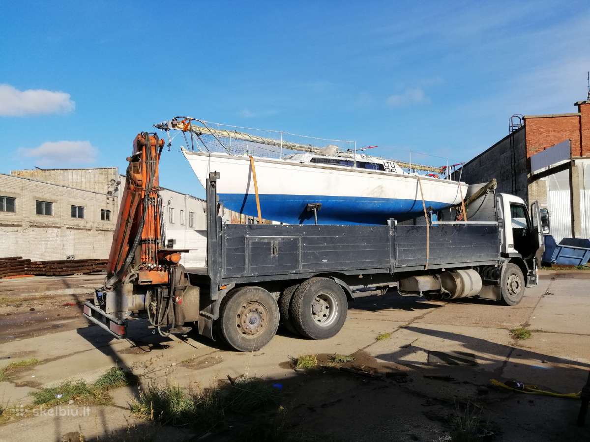 Kroviniu pervezimas su fiskaru kranu priekaba - nuotraukos Nr. 7