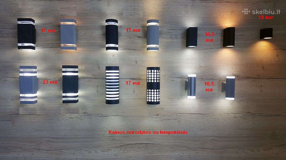 Lauko ir vidaus šviestuvai