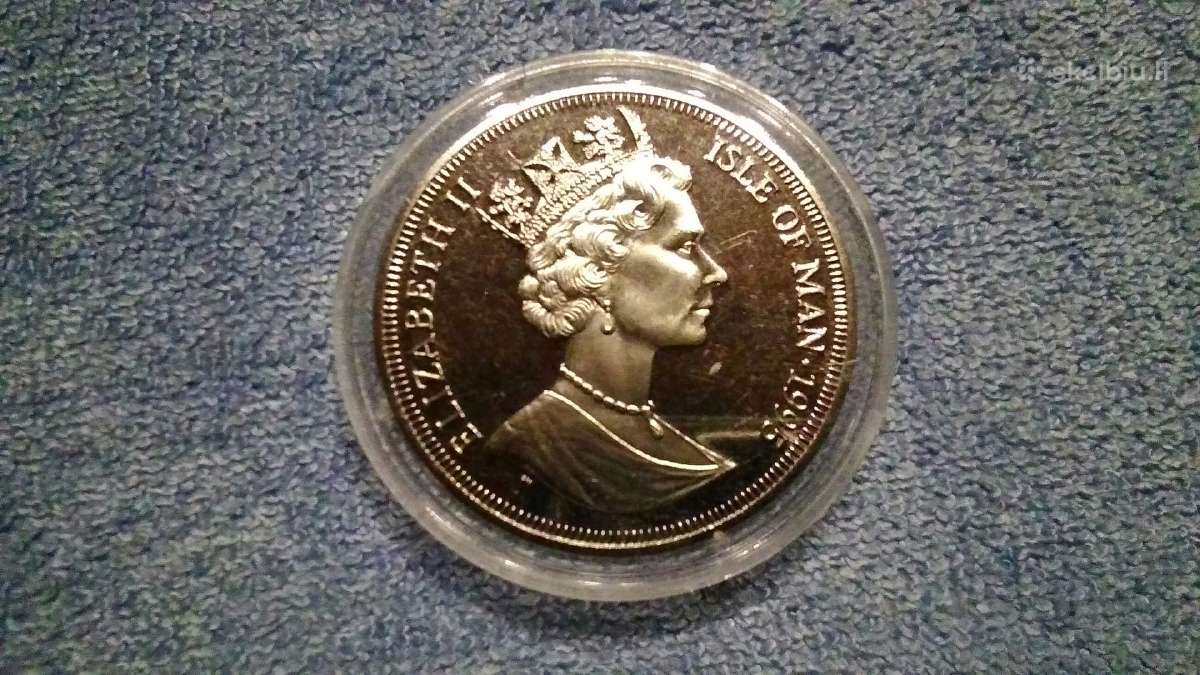 Moneta Isle of Man 1995m. 1 krona, cu-ni - nuotraukos Nr. 2