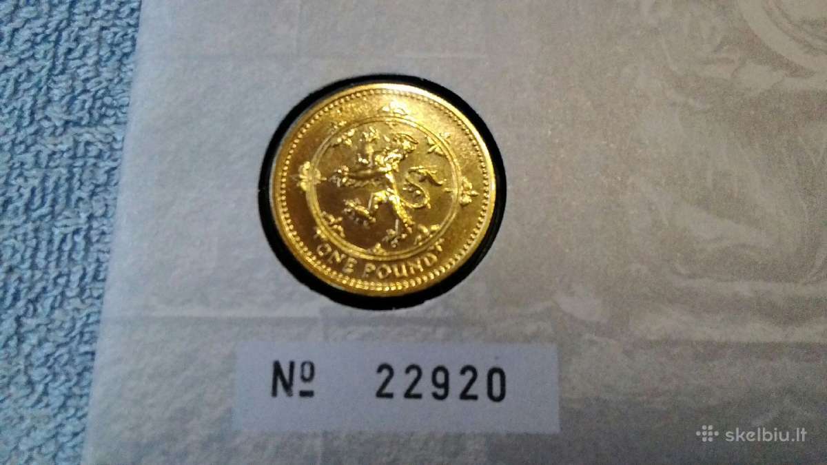 Moneta UK 1999m. 1 svaras, cu-ni - nuotraukos Nr. 3