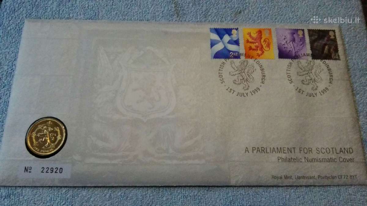 Moneta UK 1999m. 1 svaras, cu-ni - nuotraukos Nr. 5
