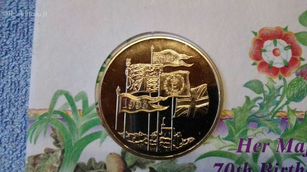 UK 1996 m. 5 funtai cu-ni